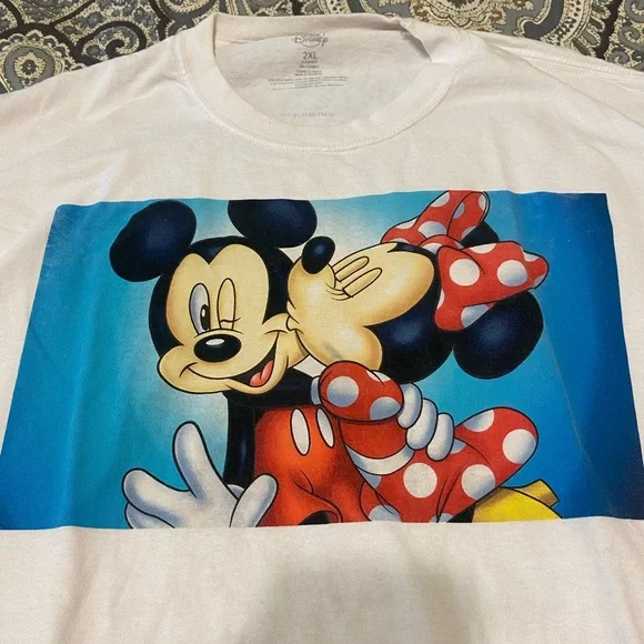Disney Mickey and Minnie Mouse T-Shirt - Picture 1 of 2